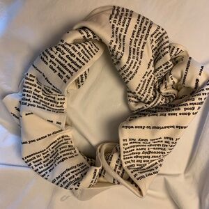 Storiarts "Pride and Prejudice" book print infinity scarf
